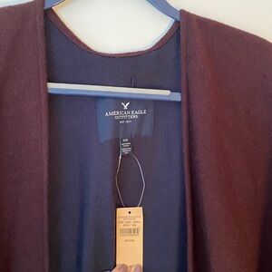 American Eagle Outfitters Cranberry and navy blue Shawl. BNWT!  Excellent Cond!